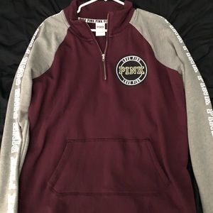 A VS pink sweatshirt